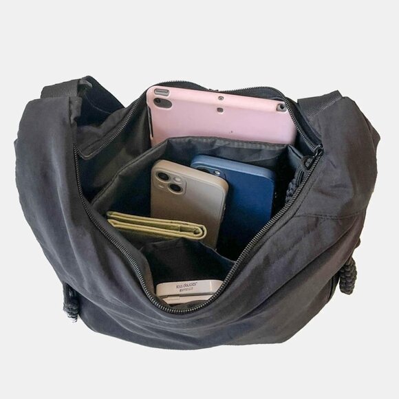 Nylon Crescent Bag Hobo Crossbody Bags Casual Sling Bag Slouchy Shoulder Bags Tr - Picture 6 of 6